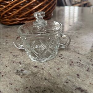 Indiana Glass “Gazebo” Sugar Bowl with Lid